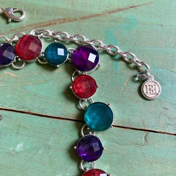 🔥Fabulous Dana BuchmanJewel Tone Necklace - American Designer Bill Blass NWOT - Picture 3 of 10